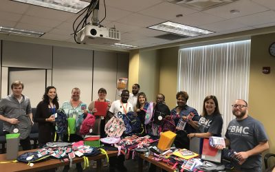 FBMC Donates Back Packs and School Supplies to Sabal Palm Elementary